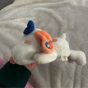 Peanuts Belle Plush with Blue Hat and Heart Patch